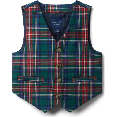 Janie And Jack Babies'  The Tartan Vest In Multi