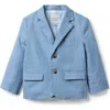 Janie And Jack The Tattersall Blazer In Blue