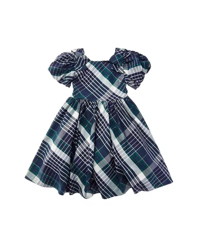 Janie And Jack The Timeless Tartan Dress In Blue