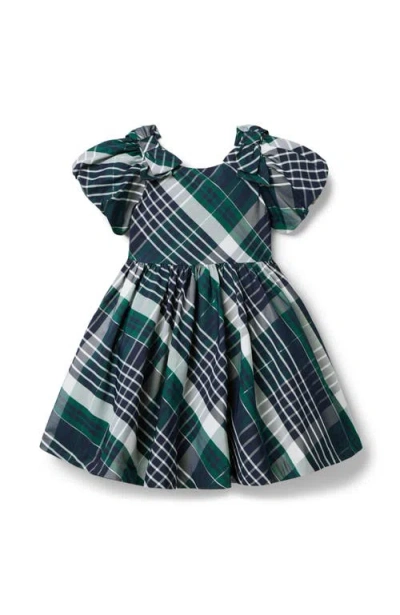 Janie And Jack Babies'  The Timeless Tartan Dress In Green