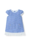 Janie And Jack The Trending Tweed Dress In Blue