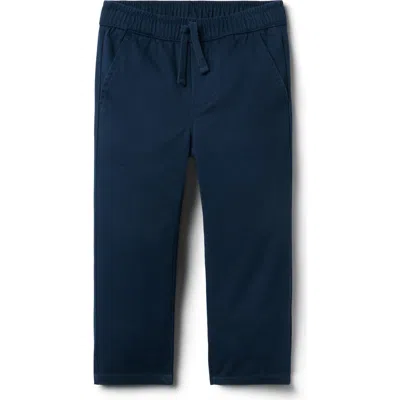 Janie And Jack Kids'  The Twill Pull-on Pant In Blue