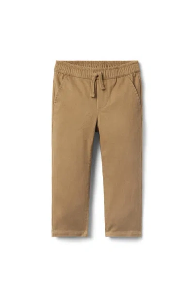 Janie And Jack Babies'  The Twill Pull-on Pant In Brown