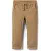 Janie And Jack The Twill Pull-on Pant In Brown