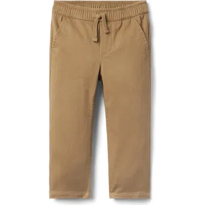 Janie And Jack Babies'  The Twill Pull-on Pant In Brown