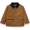 Janie And Jack The Utility Field Jacket In Brown