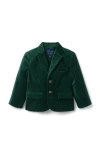 Janie And Jack The Velvet Party Blazer In Green