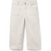 Janie And Jack The Wide Leg Twill Pant In Sand
