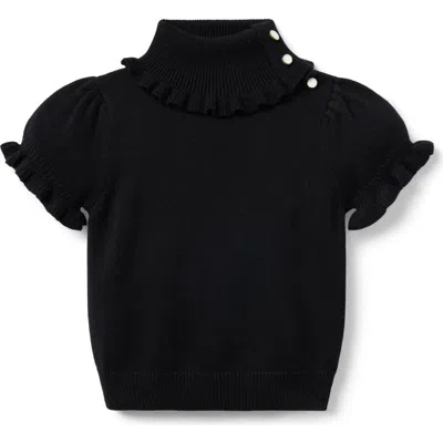 JANIE AND JACK JANIE AND JACK TURTLENECK PUFF SLEEVE SWEATER TOP
