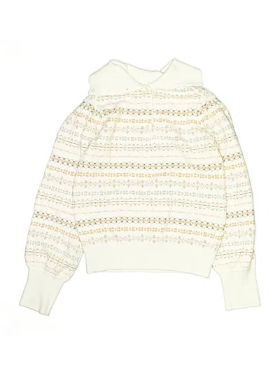 Pre-owned Janie And Jack Kids' Turtleneck Sweater In Ivory