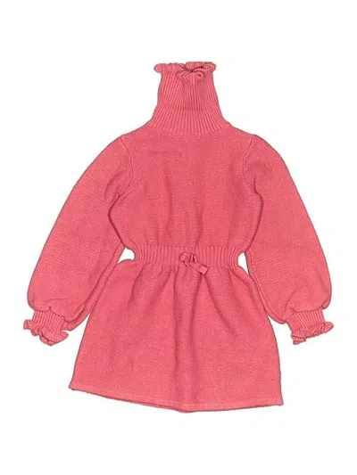 Pre-owned Janie And Jack Kids' Turtleneck Sweater In Pink