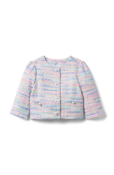 Janie And Jack Kids'  Tweed Jacket In Pink