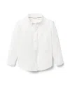 Janie And Jack Unisex The Poplin Shirt In White