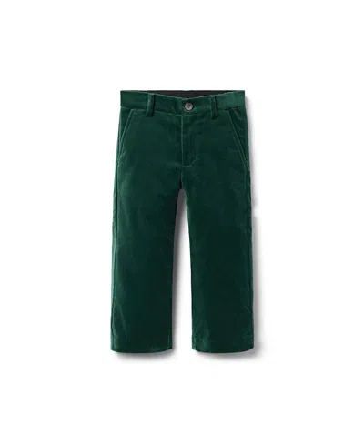 Janie And Jack Unisex The Velvet Party Pant - Little Kid, Big Kid In Green