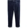 Janie And Jack Velvet Bow Legging In Blue