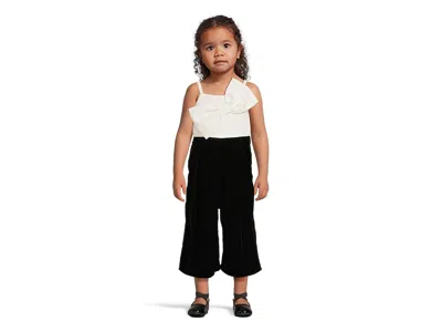 Janie And Jack Kids' Velvet Jumpsuit (infant) Girl's Clothing Black : 12-18 Months, Cotton/velvet