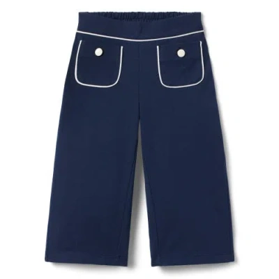Janie And Jack Babies'  Wide Leg Pocket Jean In Blue