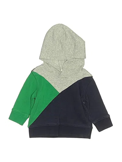 Pre-owned Janie And Jack Babies' Zip Up Hoodie In Green
