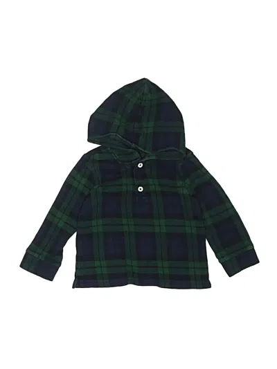 Pre-owned Janie And Jack Kids' Zip Up Hoodie In Green