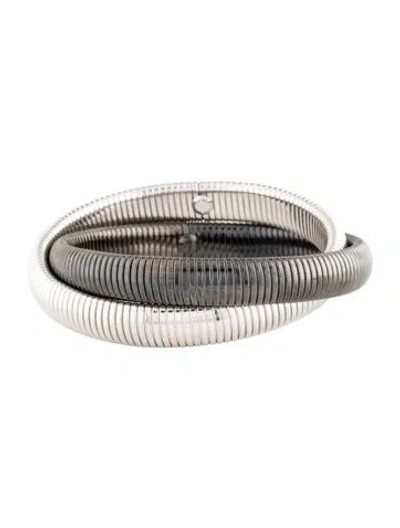 Pre-owned Janis Savitt Double Cobra™ Bangle Bracelet, 7.25" In Multi