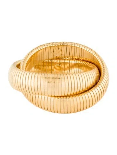 Pre-owned Janis Savitt Rolling Bangle, 6.75" In Multi