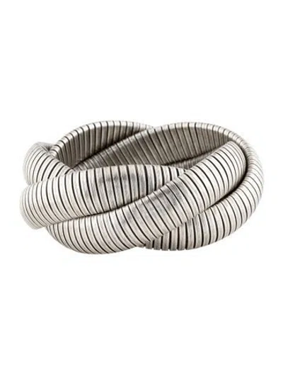 Pre-owned Janis Savitt Triple Cobra Rolling Bracelet, 7.25" In Multi