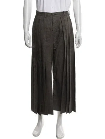 Pre-owned Jan-jan Van Essche Linen Pants In Green