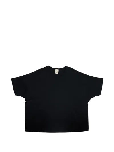 Jan-jan Van Essche Oversized Raglan-sleeve T-shirt In Black