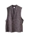 Jan-jan Van Essche Pocket Button Vest In Multi