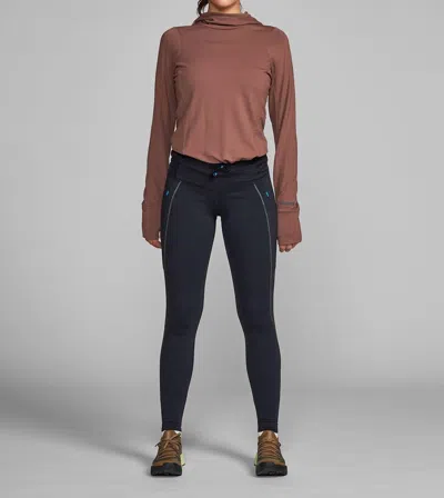 Janji Aurora Fleece Tights In Midnight In Multi