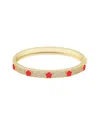 Jankuo 14k Plated Cz Bangle Bracelet In Gold