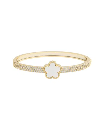 Jankuo 14k Plated Cz Flower Bracelet In Multi