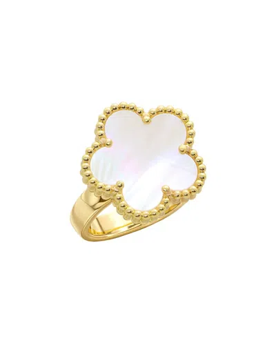 Jankuo 14k Plated Flower Ring In Gold
