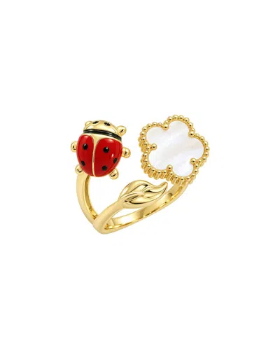 Jankuo 14k Plated Statement Ring In Gold