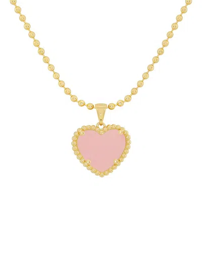 Jankuo 14k Plated Synthetic Blush Pink Pendant Necklace
