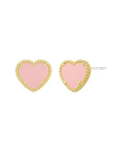 Jankuo 14k Plated Synthetic Blush Pink Stud-post Earrings