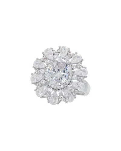 Jankuo Bridal  Cz Cocktail Ring In White