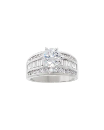 Jankuo Bridal Cz Engagement Ring In Silver