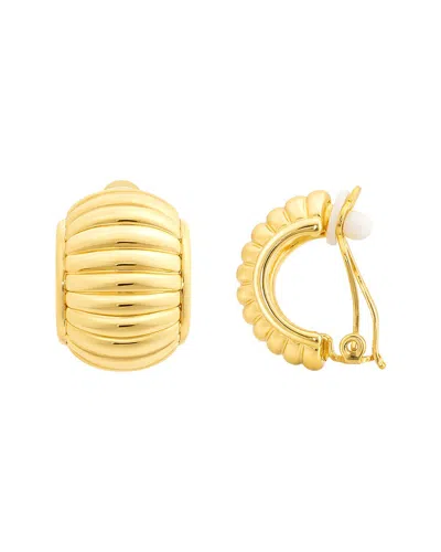 Jankuo Clip Earrings In Gold