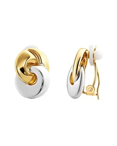 Jankuo Clip Earrings In Gold