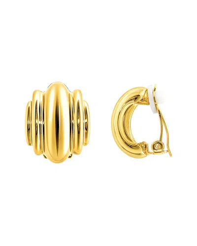 Jankuo Clip Earrings In Gold