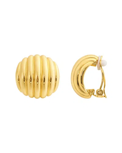 Jankuo Clip Earrings In Gold