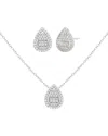 Jankuo Cz Earrings & Pendant Set Necklace In Green