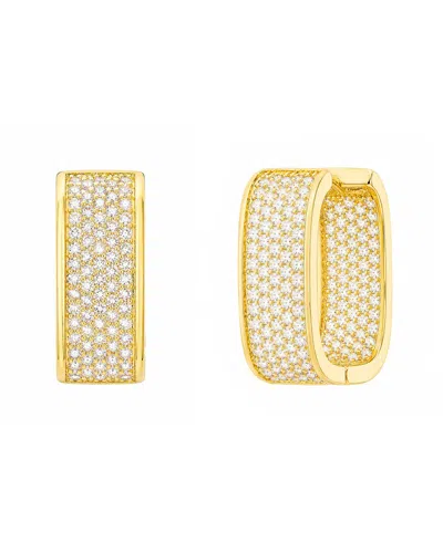 Jankuo Cz Huggie Earrings In Multi