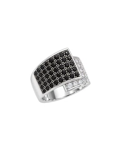 Jankuo Cz Statement Ring In Black