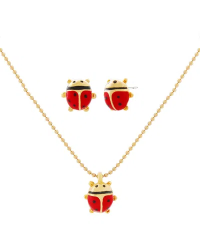 Jankuo Earrings & Pendant Set Earrings & Necklace Set In Gold