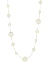 Jankuo Flower 14k Plated 3 Sizes Flower Station Necklace In Gold
