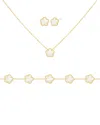Jankuo Flower 14k Plated Bracelet In Gold