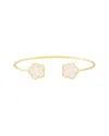 Jankuo Flower 14k Plated Cuff Bracelet In Gold