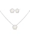 Jankuo Flower 14k Plated Earrings & Necklace Set In Metallic